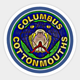 Columbus Cottonmouths Hockey Sticker